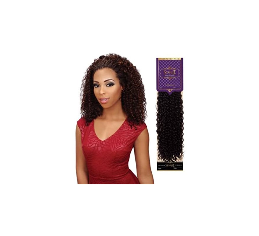 THE SCARLET Signature Wet n Wavy Human Hair Blended With Premium Fibers  Style: Jerry Curl Bulk 18