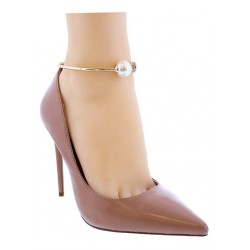Nude Women pump with ankle...